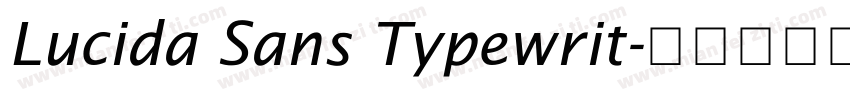 Lucida Sans Typewrit字体转换